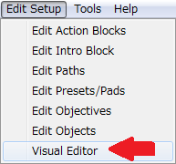 「Visual Editor」を選択